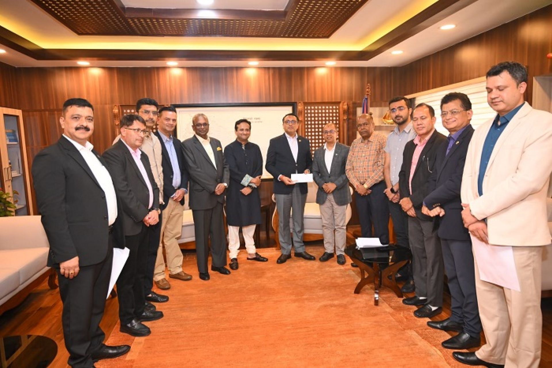 नेपाल उद्योग परिसंघको समन्वयमा प्रधानमन्त्री दैवी प्रकोप उद्धार कोषमा ५ करोड २९ लाख सहयोग